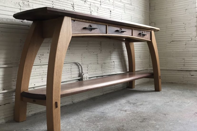 woodworking project console